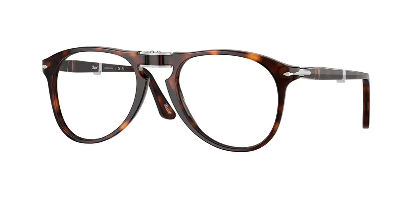 Persol Uomo PO9714VM  24 Montature da vista Acetato Tartaruga Trasparente Pilot Normale
