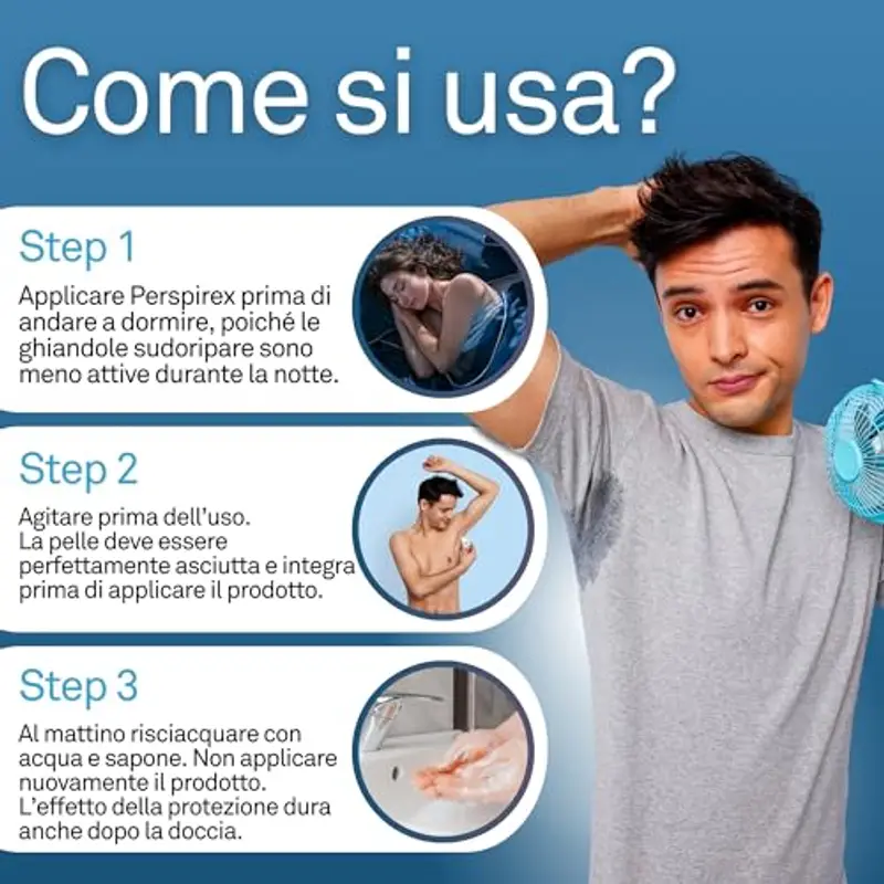 PERSPIREX Strong Antitraspirante Roll On, Trasparente, 20 Millilitri miniatura 3