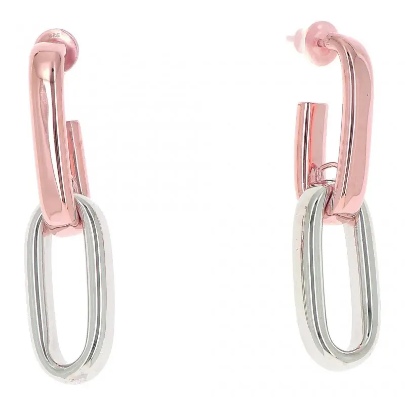 Orecchini Polvere Di Sogni - Argento Rodio-Rosa - Pesavento