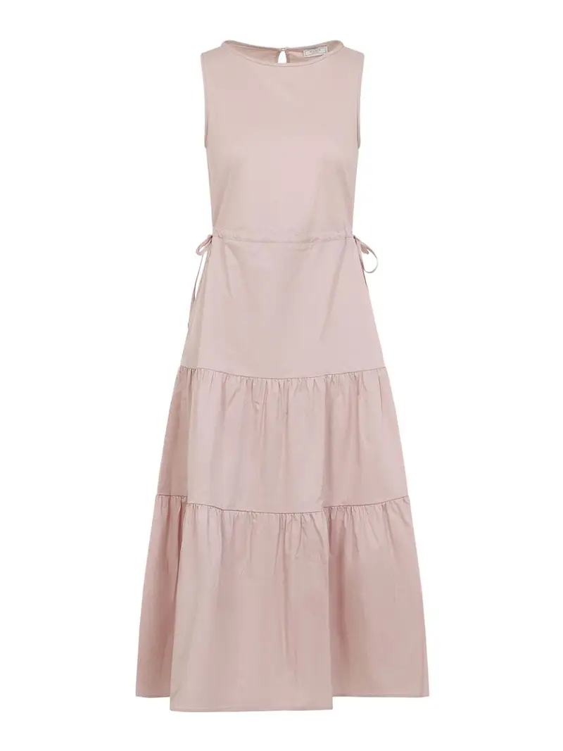 Abito midi in cotone Rosa
