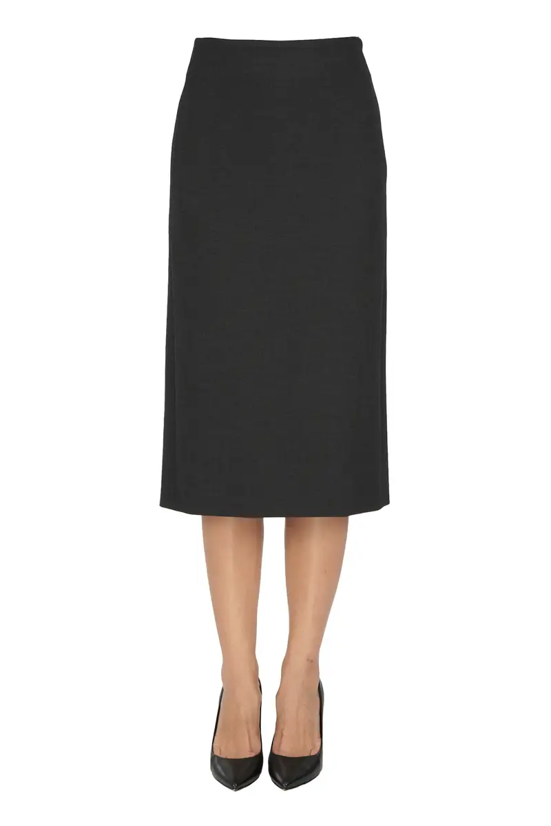 Gonna a tubino stretch Grigio Antracite