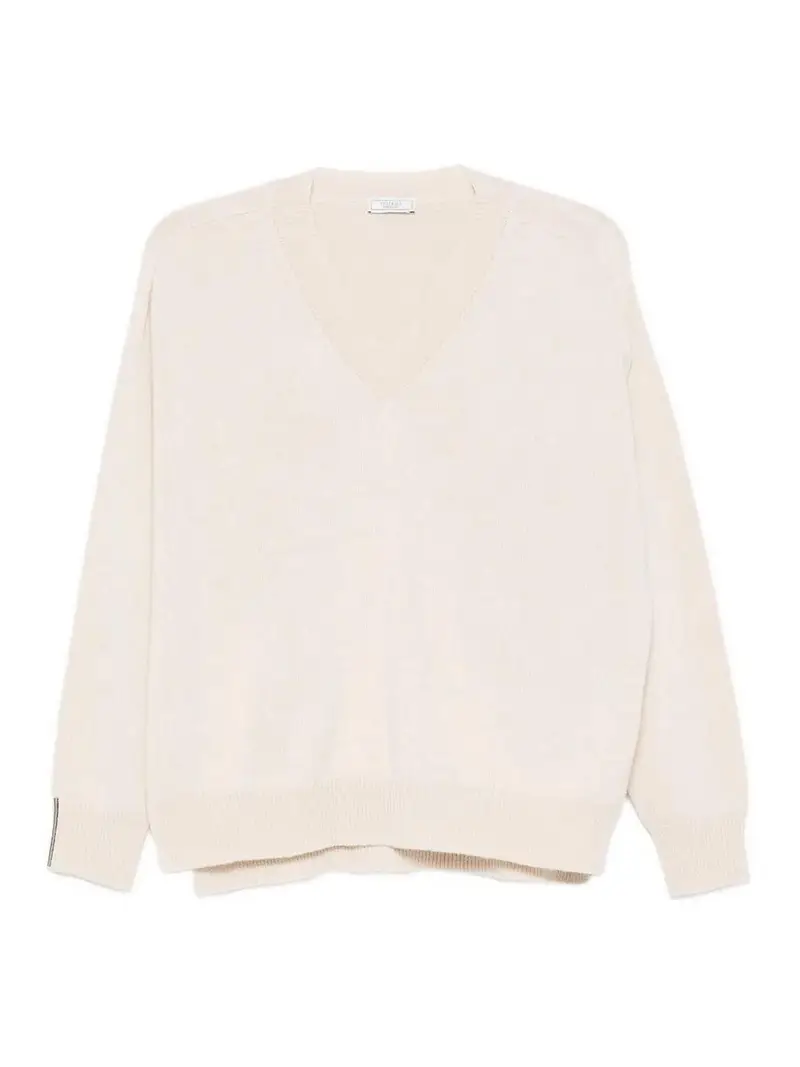 Maglione in tricot Bianco