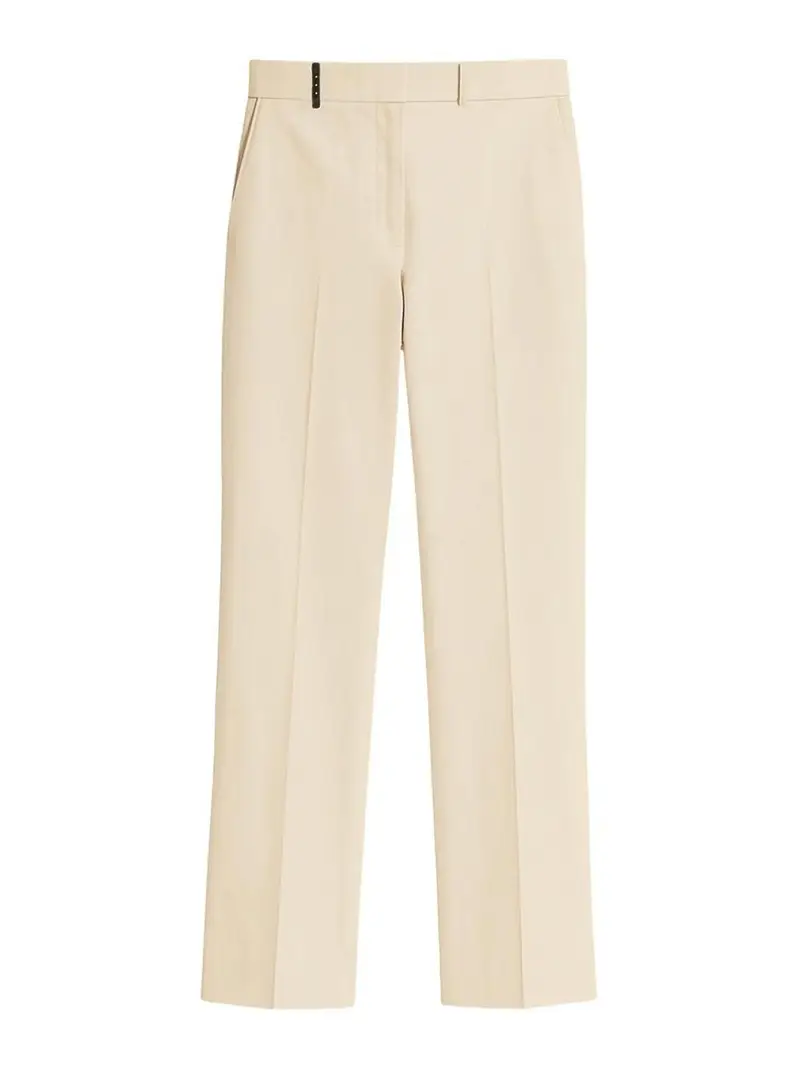 Pantaloni a gamba dritta Beige