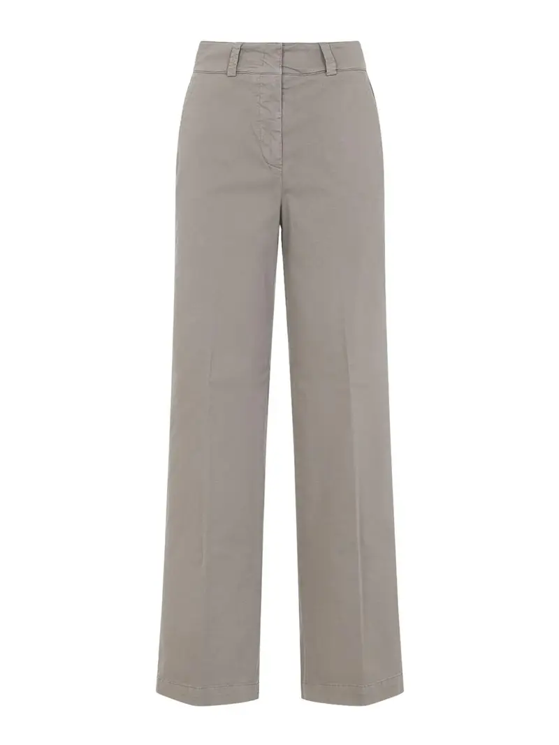 Pantaloni in gabardina Grigio Scuro