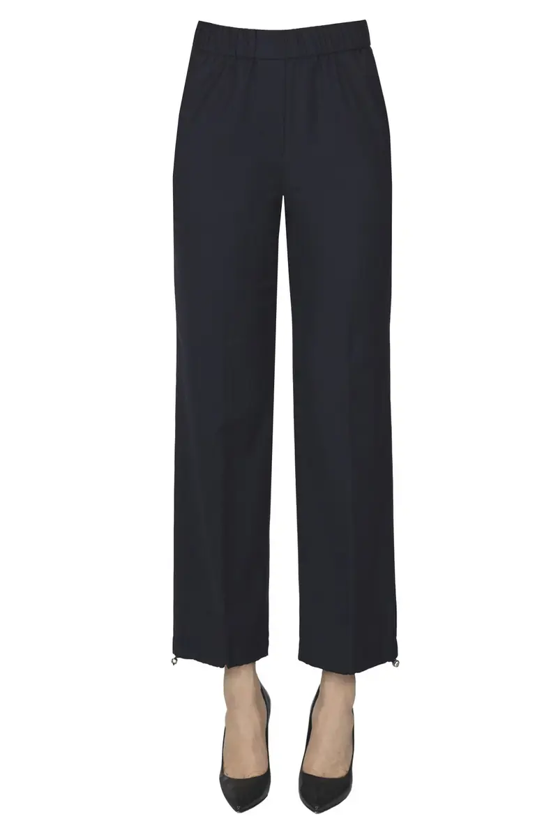 Pantaloni lana vergine by Loro Piana Blu Marino