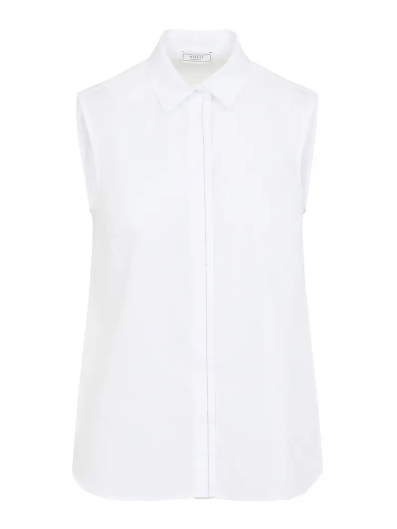 Parte superiore in cotone Bianco