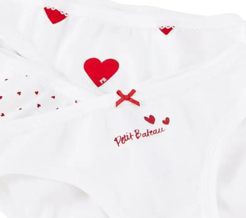 Petit Bateau A00FP, Mutandine (Pacco da 3) Bambine e ragazze, Variante 1, 10 anni miniatura 3