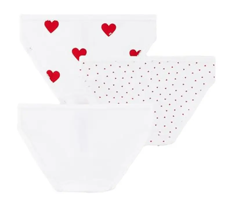 Petit Bateau A00FP, Mutandine (Pacco da 3) Bambine e ragazze, Variante 1, 3 anni miniatura 2