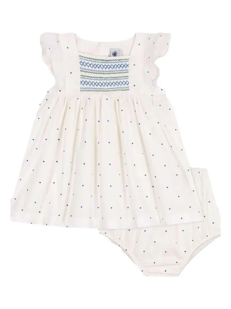 Completo avorio con pois e ricami Crema miniatura 2