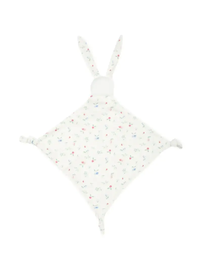 Peluche coniglio con fantasia all-over bianco miniatura 3