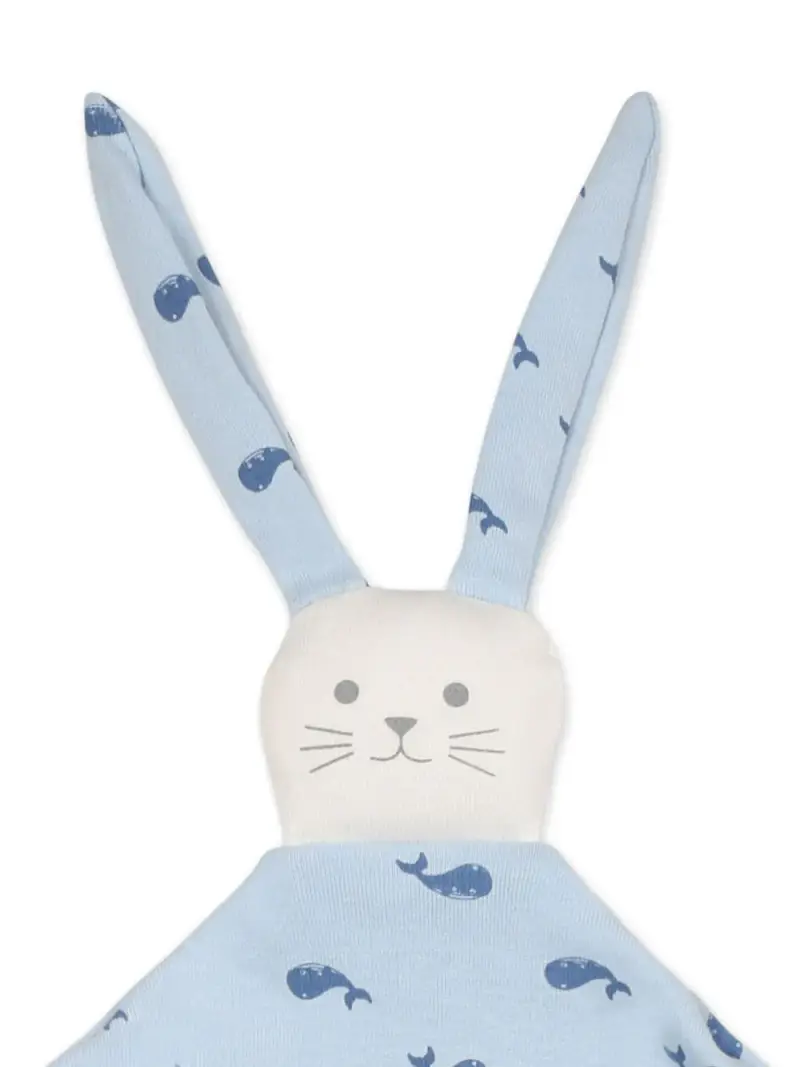 Peluche coniglio con fantasia all-over celeste miniatura 3