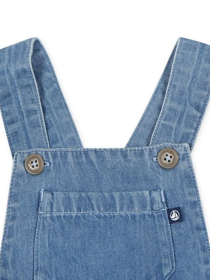 PETIT BATEAU KIDS Salopette Neonato Denim 2535948 miniatura 3