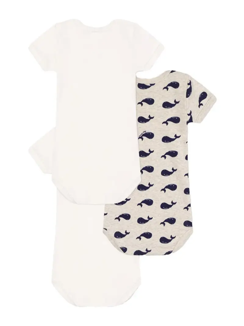 Set body con balene (3pz) Bianco miniatura 2