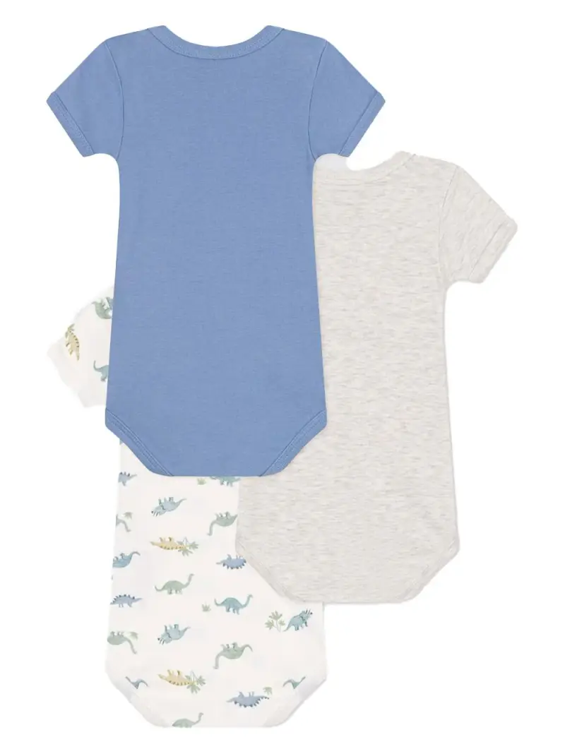 Set body con dinosauri (3pz) Bianco miniatura 2