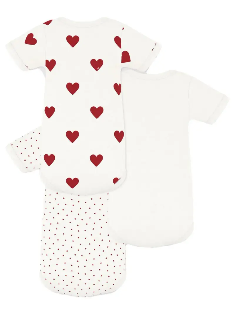 Set body fanatasia cuori (3pz) Bianco miniatura 2