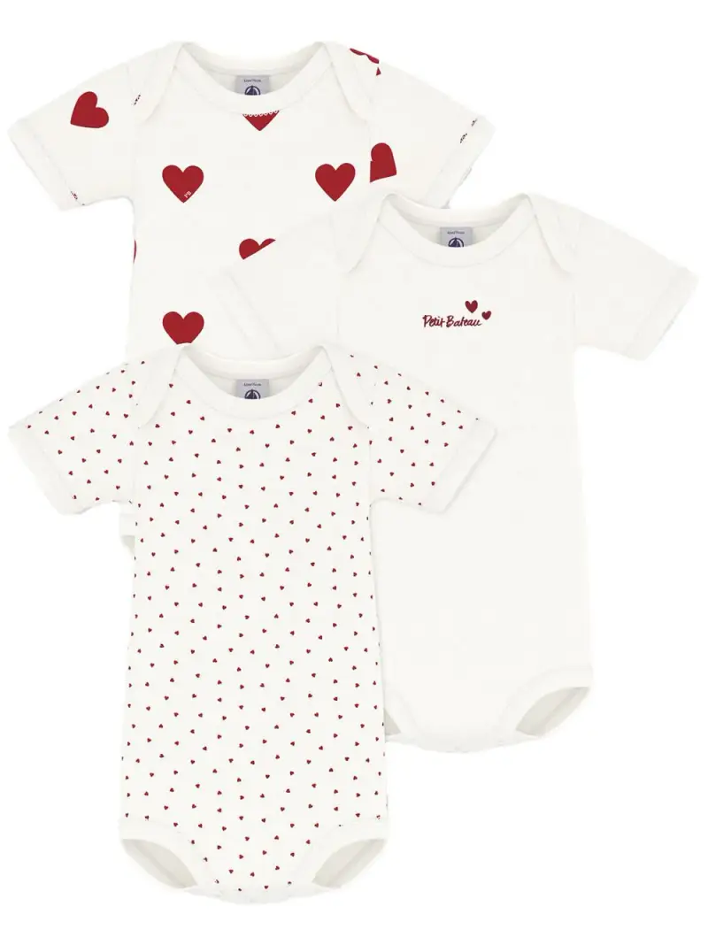 Set body fanatasia cuori (3pz) Bianco