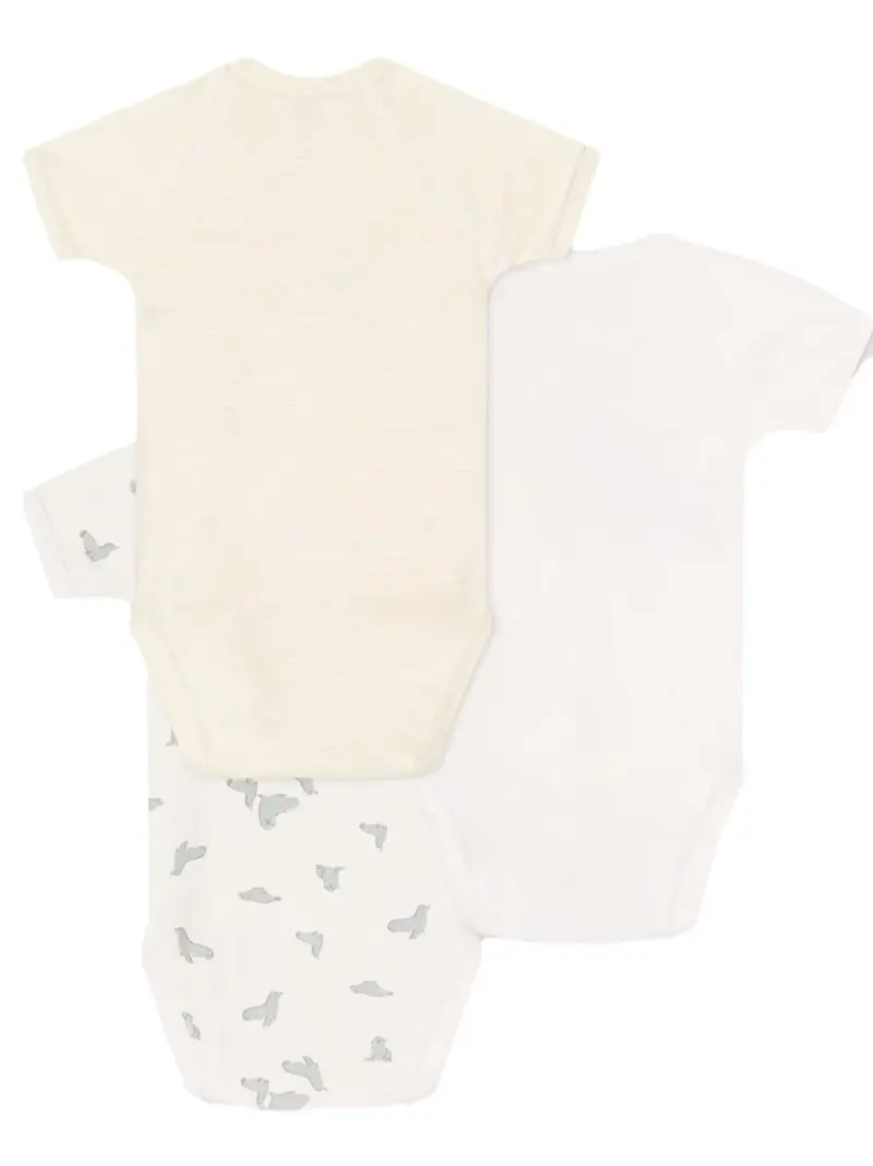 Set body multicolor neonato (3pz) Bianco miniatura 2