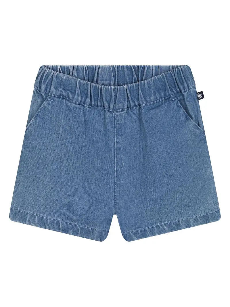 Short in denim elasticizzato