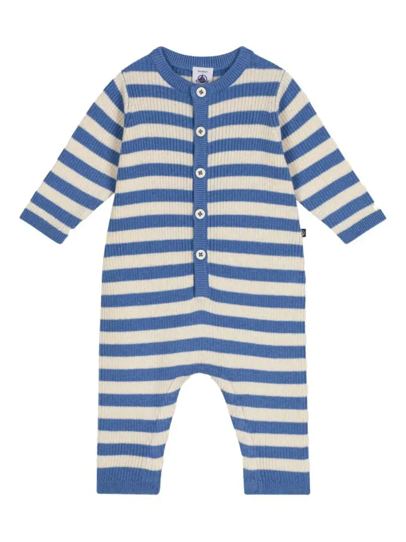 Tuitina a righe bicolor neonato Crema miniatura 2