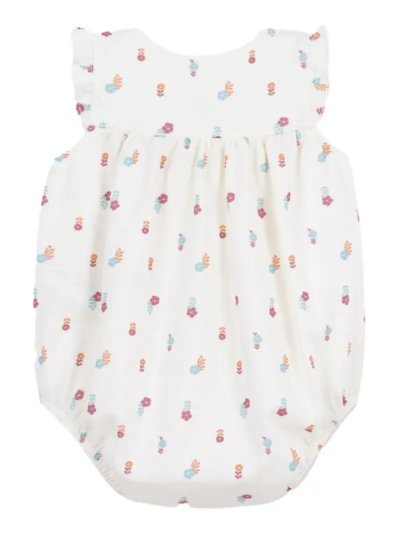 Tutina crema con fantasia floreale miniatura 2