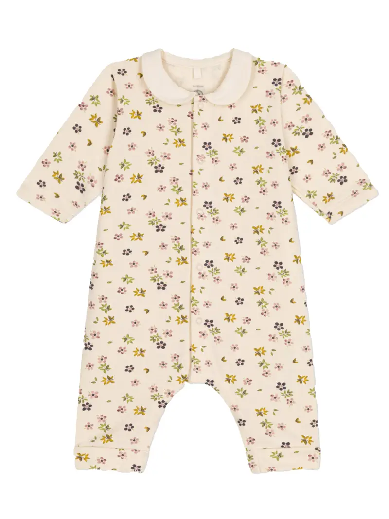 Tutina panna con fantasia floreale Crema