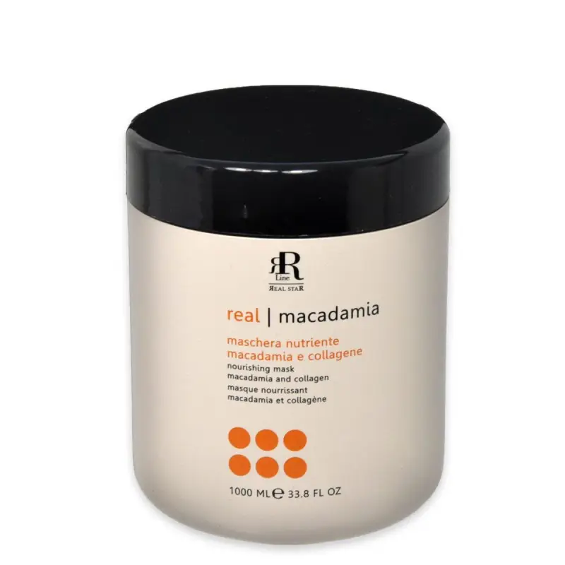rr linea Real macadamia maschera nutriente macadamia e collagene 1000 ml