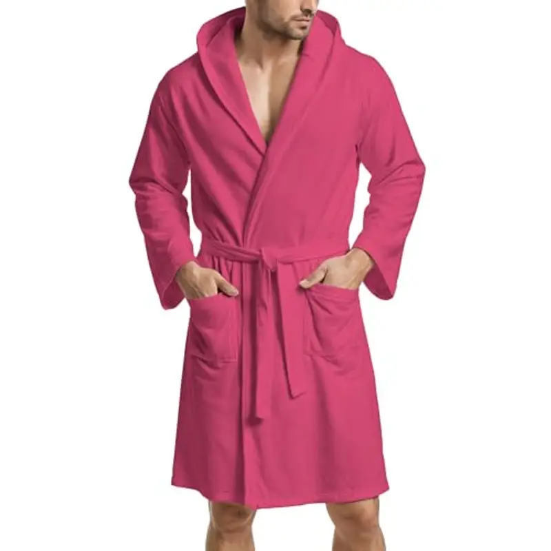 PETTI - Accappatoio, Accappatoio Microfibra, Accappatoio Uomo, Accappatoio Donna, Accappatoio Unisex, Accappatoio con Tasche Cappuccio e Cintura miniatura 2