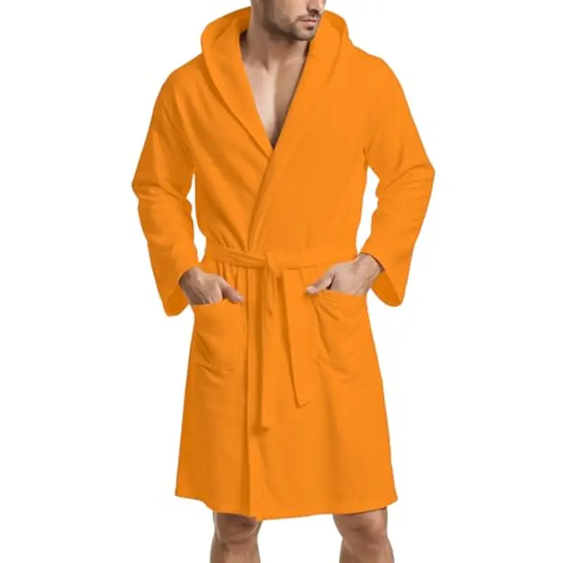 PETTI - Accappatoio, Accappatoio Microfibra, Accappatoio Uomo, Accappatoio Donna, Accappatoio Unisex, Accappatoio con Tasche Cappuccio e Cintura miniatura 2