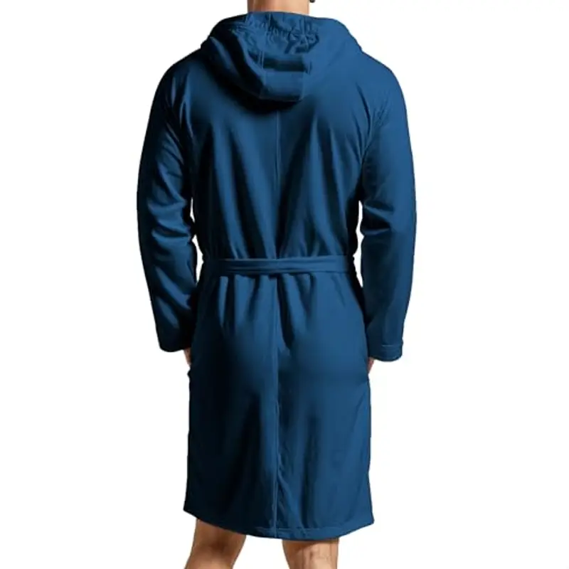 PETTI - Accappatoio, Accappatoio Microfibra, Accappatoio Uomo, Accappatoio Donna, Accappatoio Unisex, Accappatoio con Tasche Cappuccio e Cintura miniatura 3