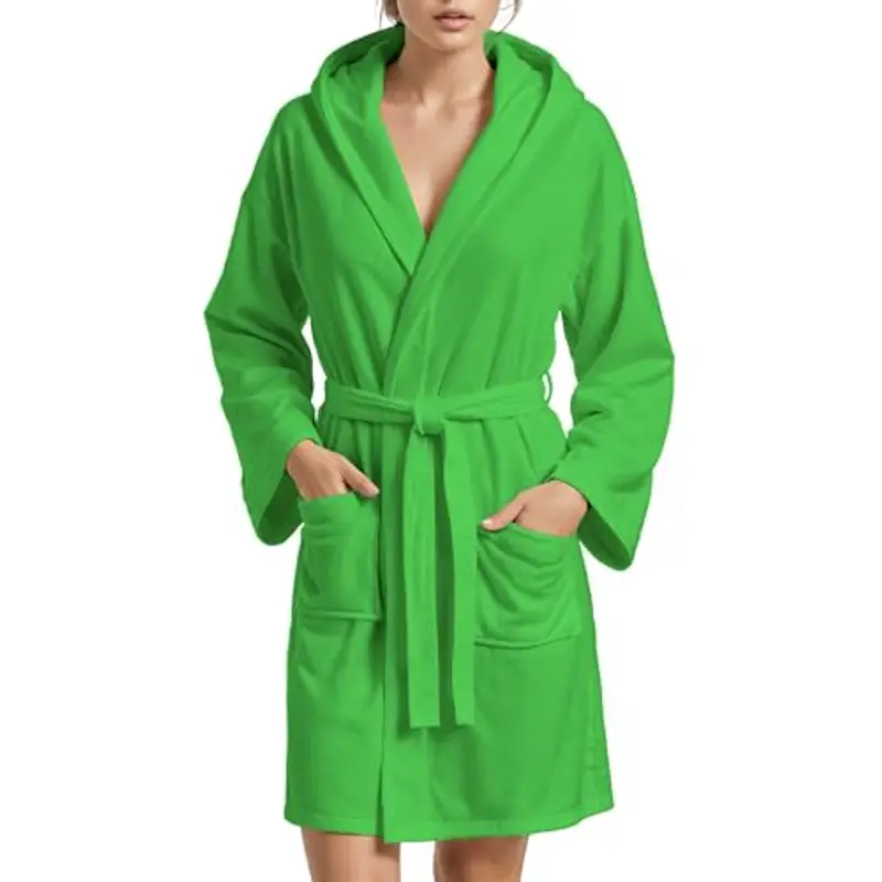 PETTI - Accappatoio, Accappatoio Microfibra, Accappatoio Uomo, Accappatoio Donna, Accappatoio Unisex, Accappatoio con Tasche Cappuccio e Cintura miniatura 2