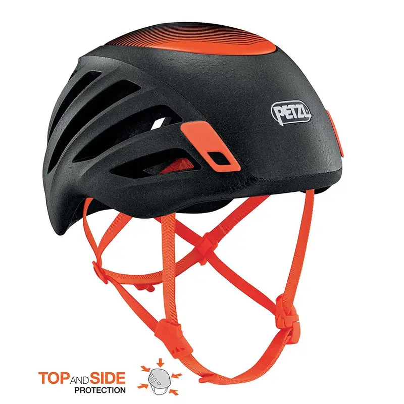 Casco Arrampicata Sirocco Nero Arancio M/L