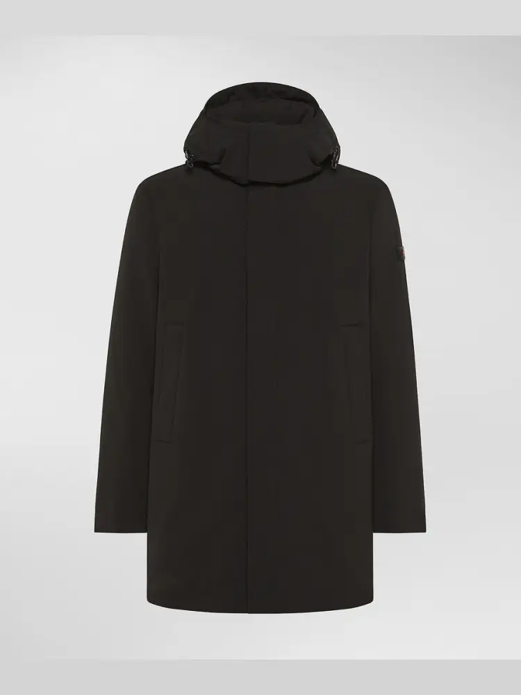 cappotto tecnico in tessuto riciclato kruger tj 01 nero