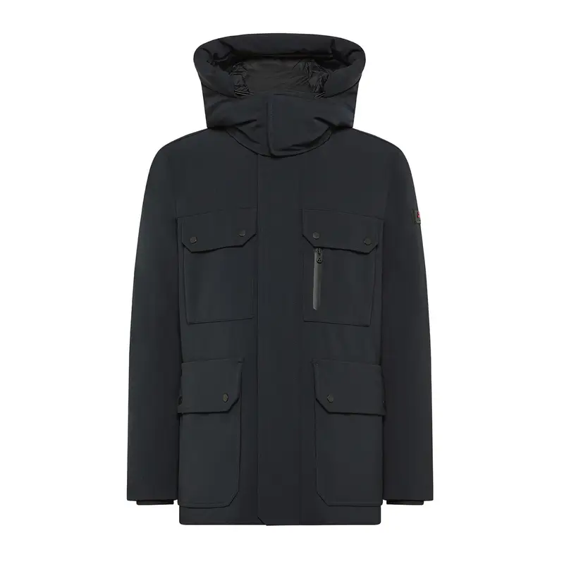FIELD JKT CON CAPPUCCIO STACCABILE EBRIDE TJ Nero