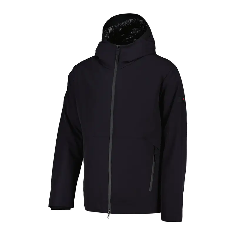 GIACCA CON CAPPUCCIO LOGE Blu