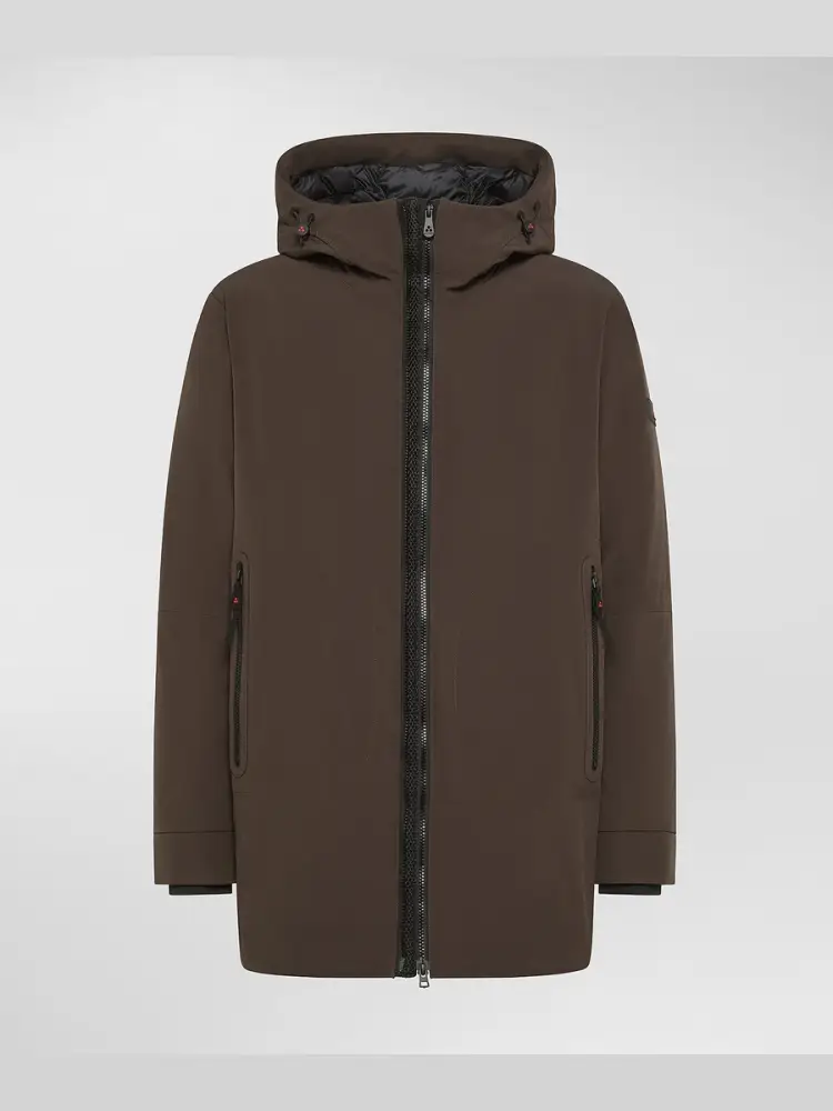 giubbotto metide srt 01 overcoat urbano stretch antivento marrone