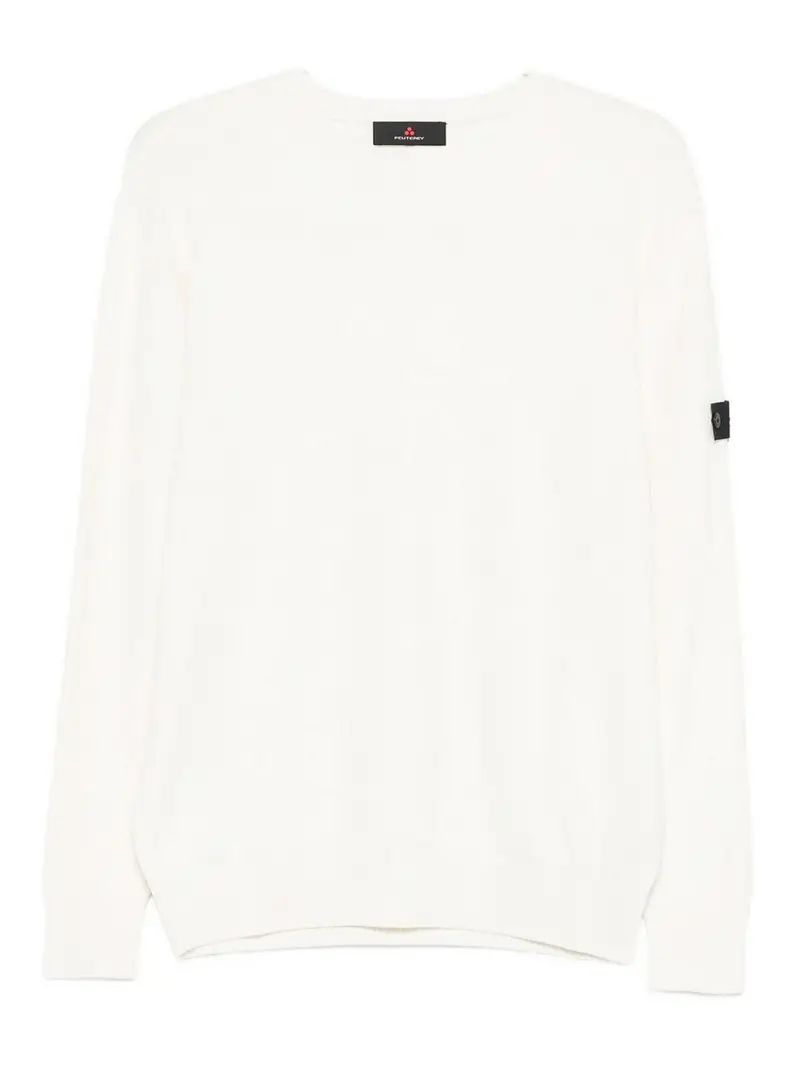 Maglione Con Applicazione Bianco