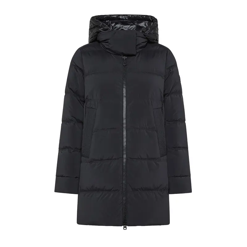 PIUMINO LUNGO BI-MATERIALE UNIX DONNA Nero