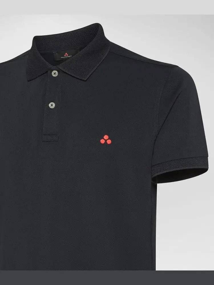 polo blu navy uomo mini logo miniatura 2