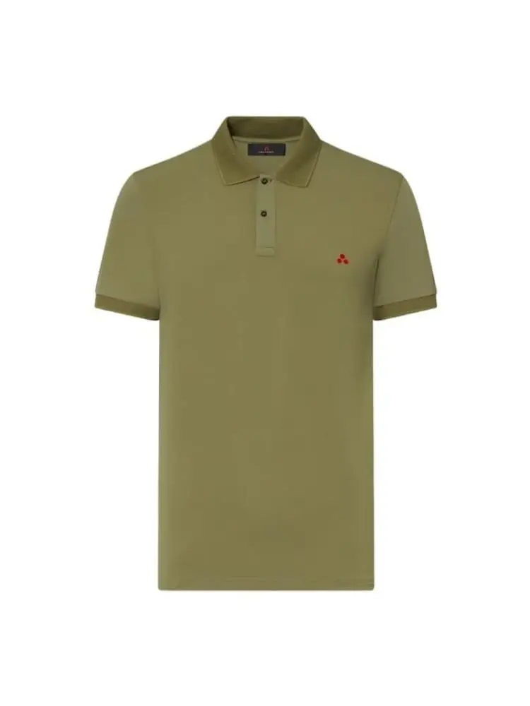 polo olive grey uomo mini logo