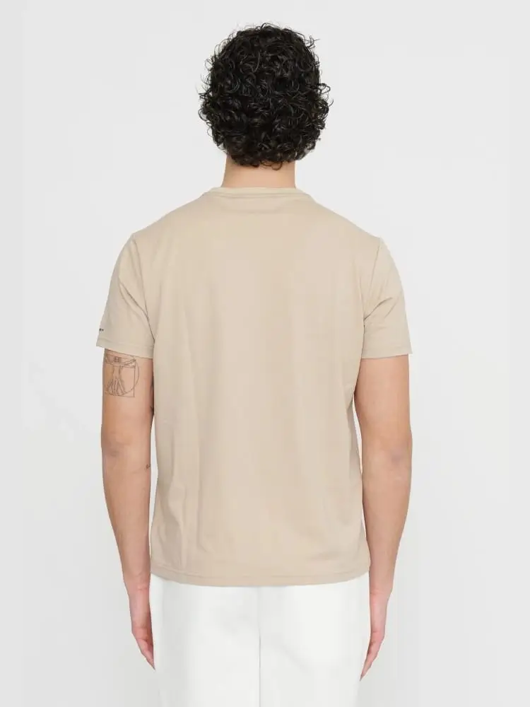 tshirt beige uomo logo ul braccio miniatura 2