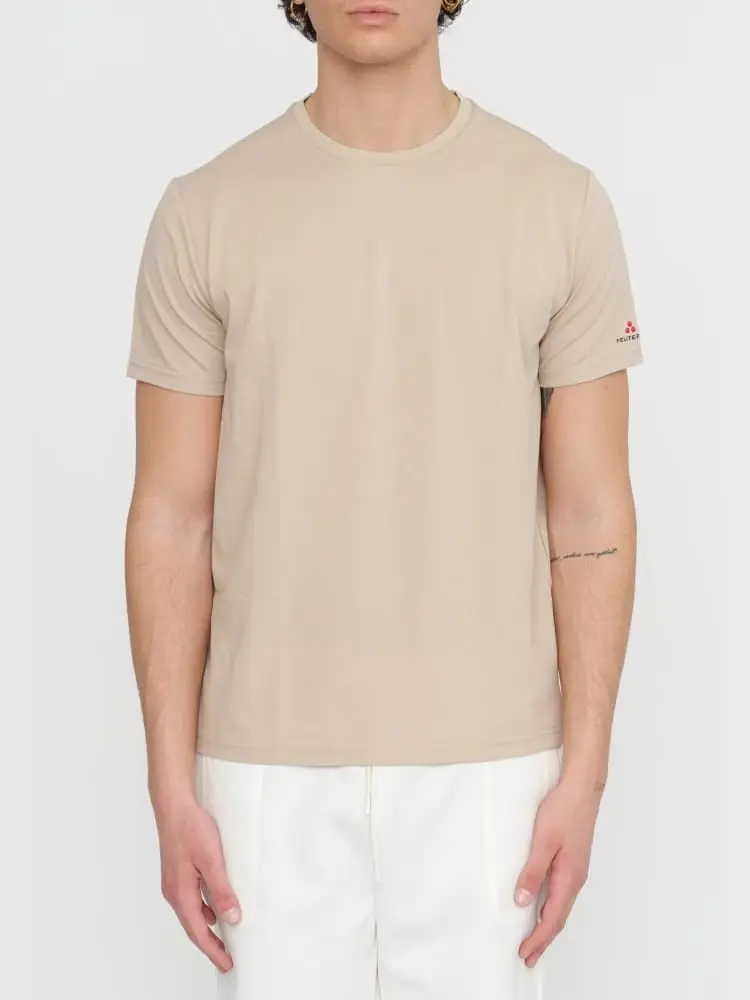 tshirt beige uomo logo ul braccio