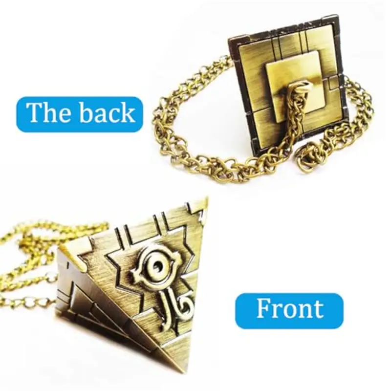 PEXIVOZ Collana Duel M0nsters, Collana Cosplay, Millennium Collana Puzzle Pendente, Lega di Zinco miniatura 3