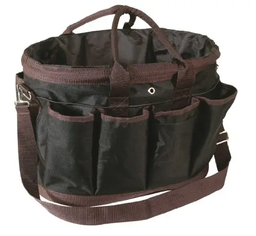 PFIFF - Borsa grande, Nero/Marrone, A=28 cm, diametro 37 cm