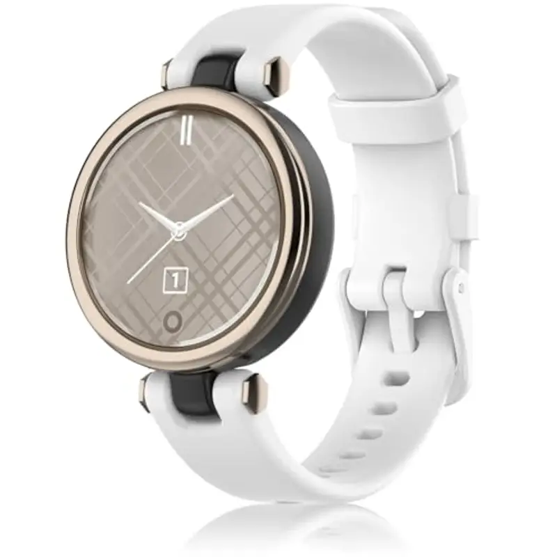 Pheant Cinturino Compatibile con Garmin Lily Cinturini di Ricambio in Silicone per Donne, Bianco