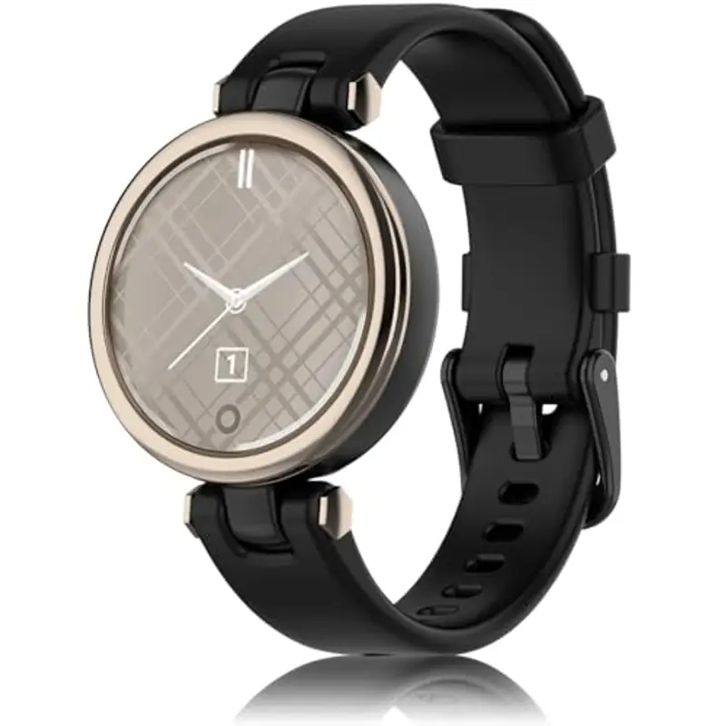 Pheant Cinturino Compatibile con Garmin Lily Cinturini di Ricambio in Silicone per Donne, Nero