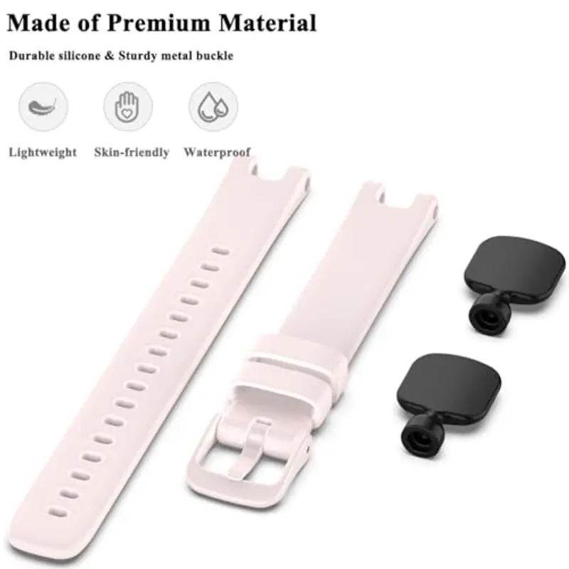 Pheant Cinturino Compatibile con Garmin Lily Cinturini di Ricambio in Silicone per Donne, Rosa miniatura 3