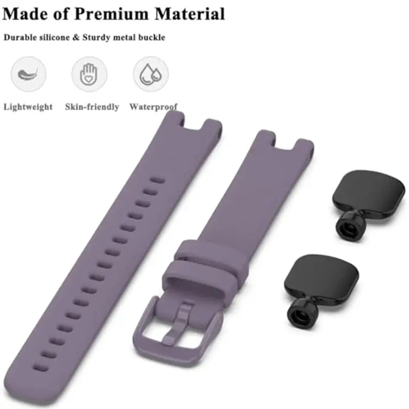 Pheant Cinturino Compatibile con Garmin Lily Cinturini di Ricambio in Silicone per Donne, Viola miniatura 3