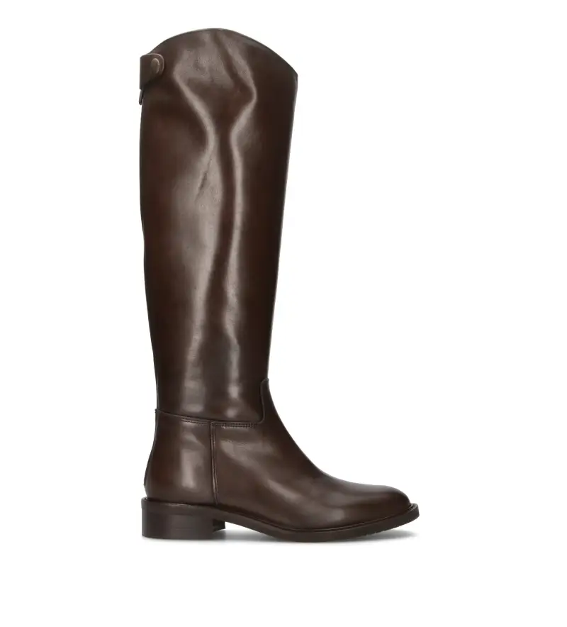 Stivale donna marrone in pelle Vario