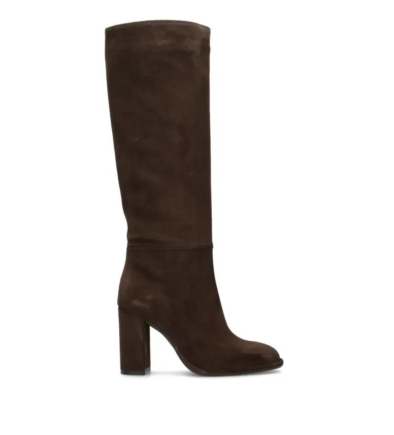 Stivale donna marrone in suede Vario
