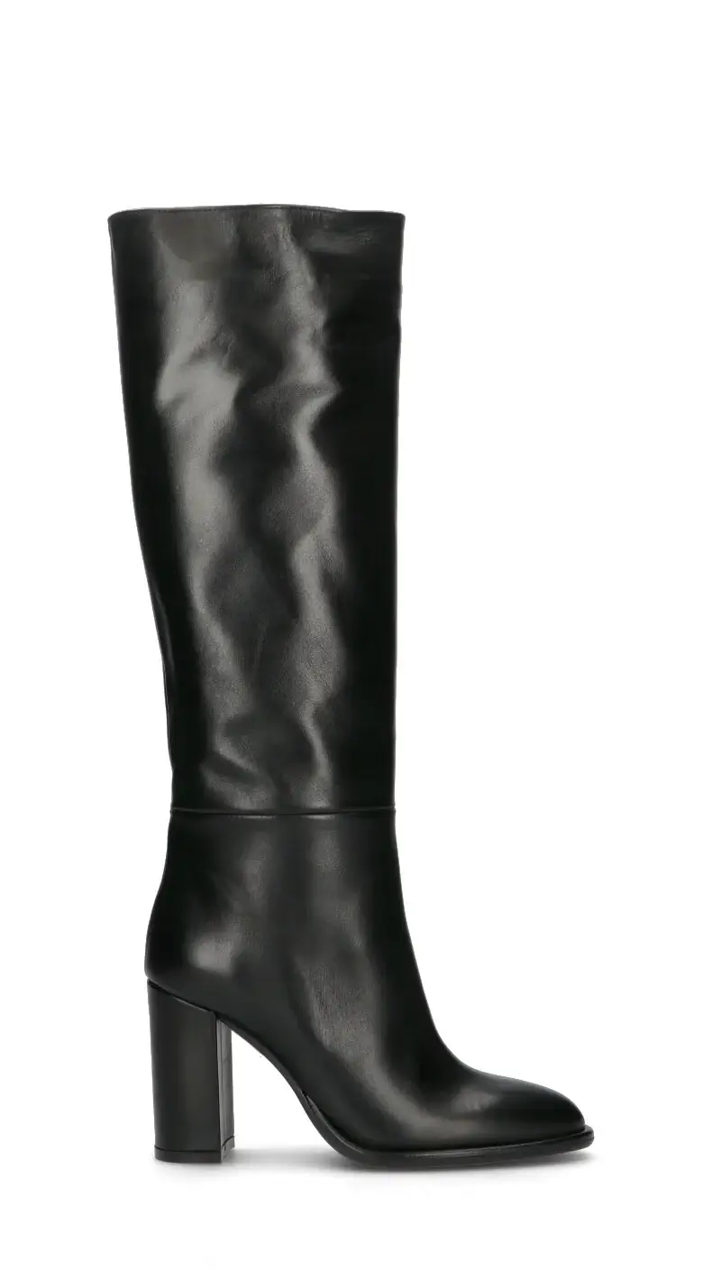 Phil Melvis Stivale donna nero in pelle